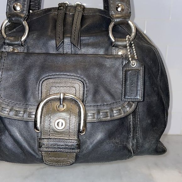 Coach Courtney Leather Dome Satchel Bag - Picture 3 of 16